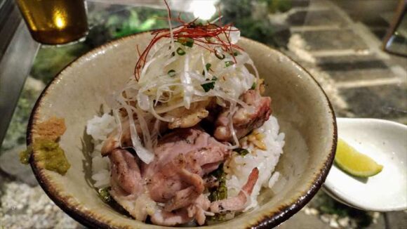 Japanese Ramen Noodle Lab Q（ラーメン）おすすめ「炭焼き地鶏丼」