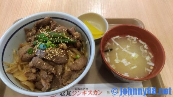 松尾ジンギスカンおすすめランチ「ジンギスカン丼」