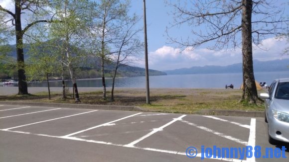 モラップキャンプ場（支笏湖）の駐車場