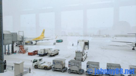 冬の新千歳空港