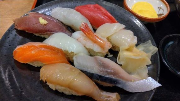 和処さゝ木のランチ「生寿司定食」950円