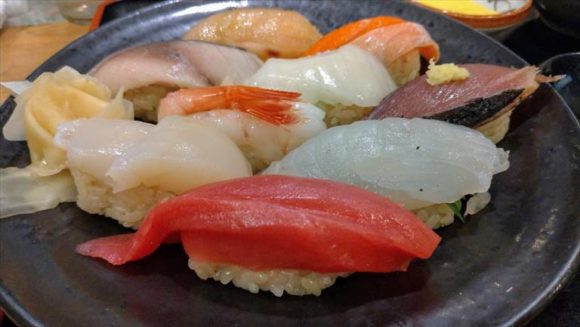和処さゝ木のランチ「生寿司定食」1050円