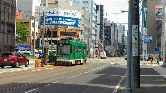 ロイトン札幌の最寄り市電駅「中央区役所前」