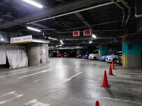 札幌プリンスホテルの駐車場