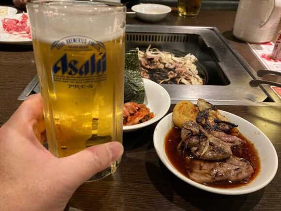 アサヒビール園 羊々亭(ようようてい)のビールの飲み比べ