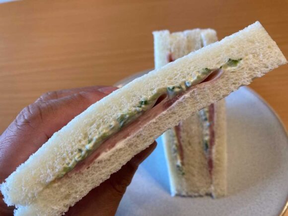 セイコーマートおすすめパン・サンドイッチ②山わさびハムきゅうりサンド